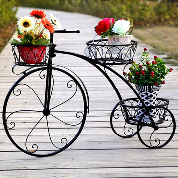 Tricycle Plant Stand for Home & Garden