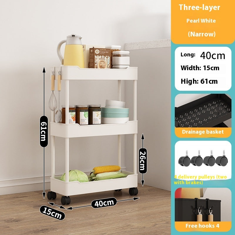 Multi-Story Kitchen Storage Cart | Floor Standing & Space-Saving