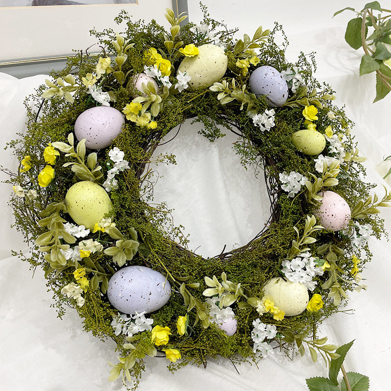 Egg Simulation Garland Easter Decoration Door Pendant