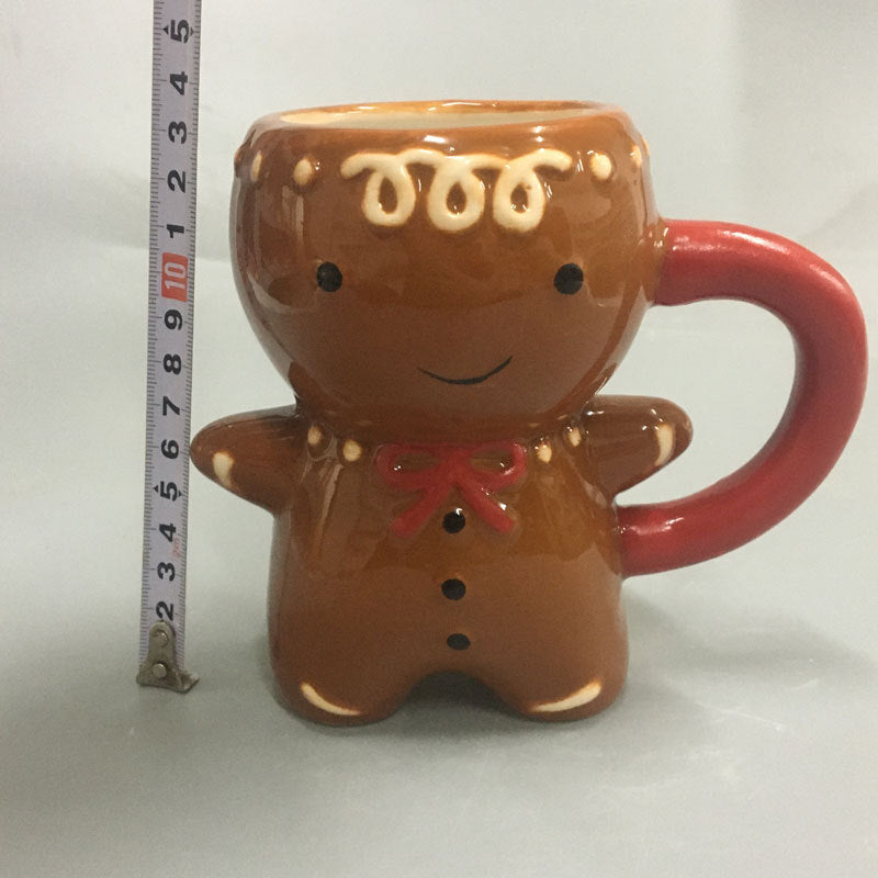 Gingerbread Man Ceramic Tea Mugs | Festive & Cozy Holiday Drinkware