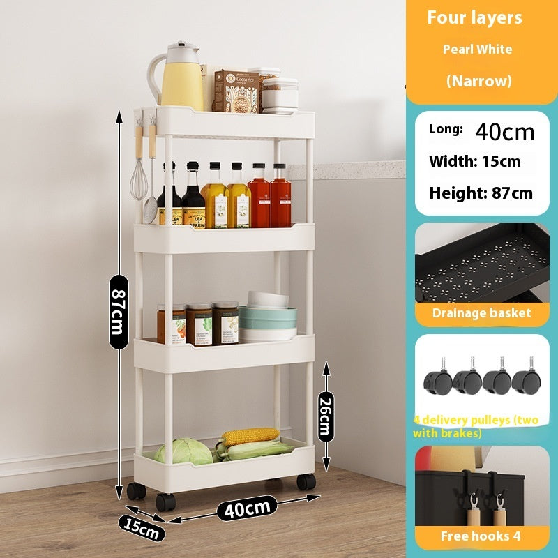 Multi-Story Kitchen Storage Cart | Floor Standing & Space-Saving