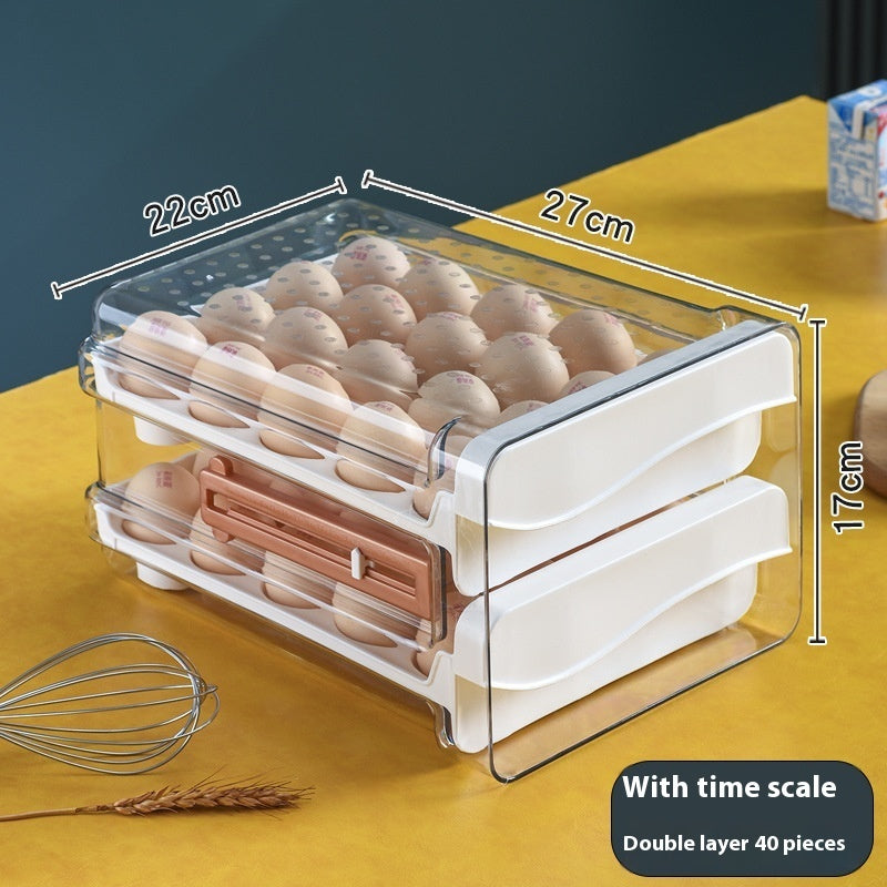 Scale Egg Storage Box | Space-Saving Kitchen Organizer | Fresh Eggs