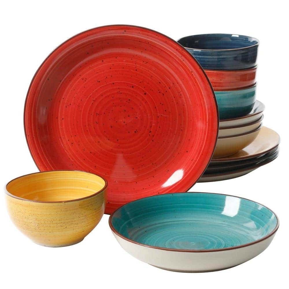 12-Piece Stoneware Dinnerware Set