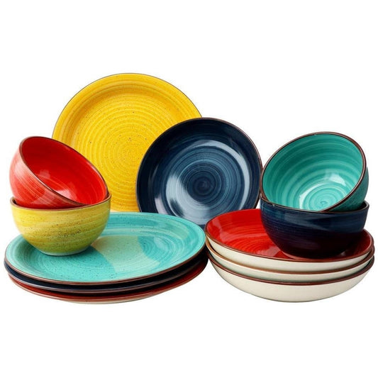 12-Piece Stoneware Dinnerware Set