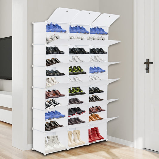 12-Tier Expandable Shoe Rack Organizer