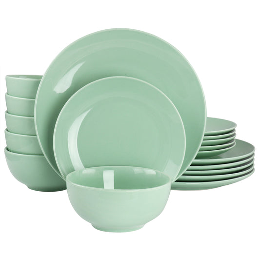 Elama Luna Dinnerware Set | 18 Pieces | Porcelain Tableware