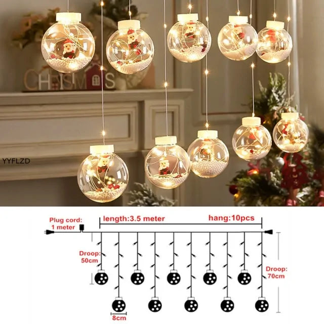 Curtain String Light Ball | Magical Festive Lighting