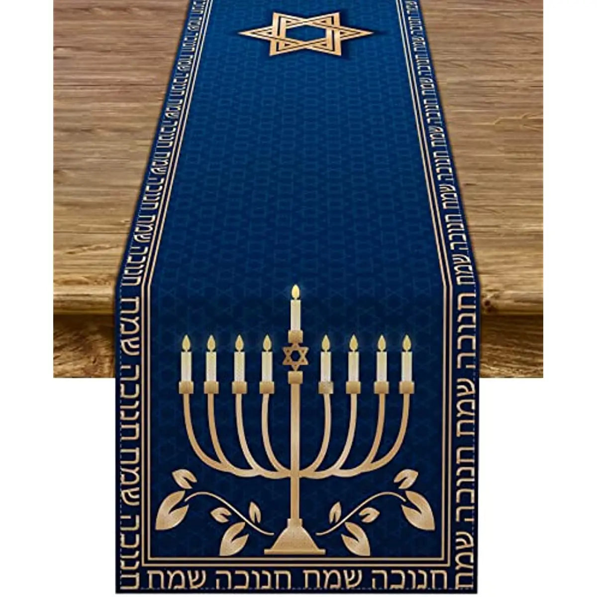 Hanukkah Menorah Table Runners | Festive Decor | Elegant Design