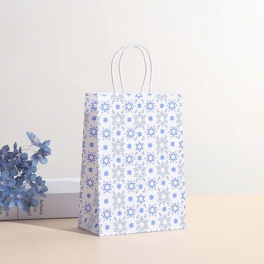 6-Pack Hanukkah Gift Bags | Festive Designs | Holiday Gifting