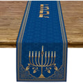 Hanukkah Menorah Table Runners | Festive Decor | Elegant Design