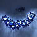 Star of David String Lights | Festive Hanukkah Decor | LED Lighting