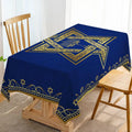 Hanukkah Rectangle Tablecloth | Elegant Holiday Decor | Festive Design