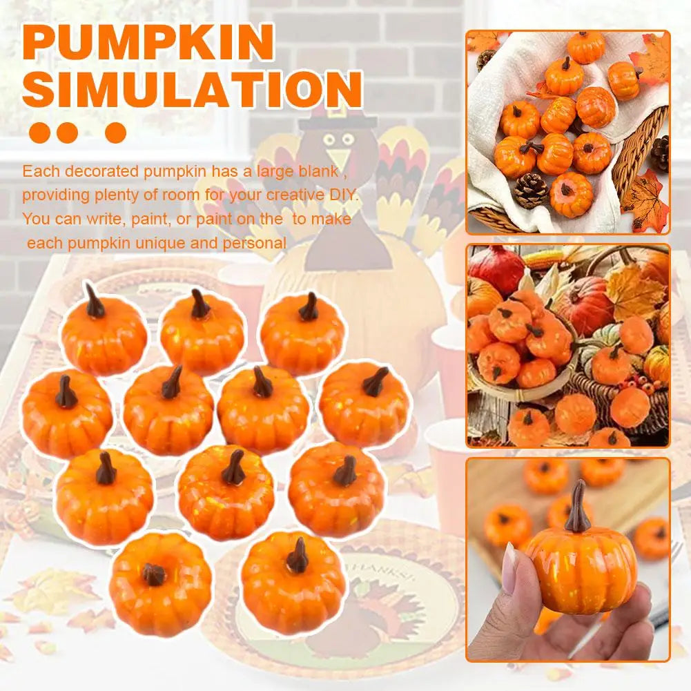 Mini Artificial Pumpkins | Fall Decor | Seasonal Accents