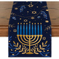 Hanukkah Menorah Table Runners | Festive Decor | Elegant Design