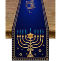 Hanukkah Menorah Table Runners | Festive Decor | Elegant Design