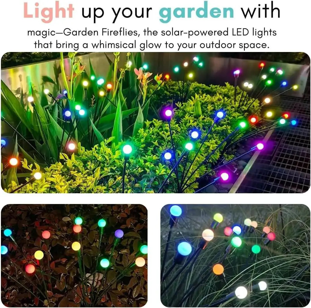 Solar Firefly Garden Lights | Magical Outdoor Decor | LED Lights