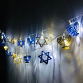 Star of David String Lights | Festive Hanukkah Decor | LED Lighting