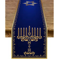 Hanukkah Menorah Table Runners | Festive Decor | Elegant Design