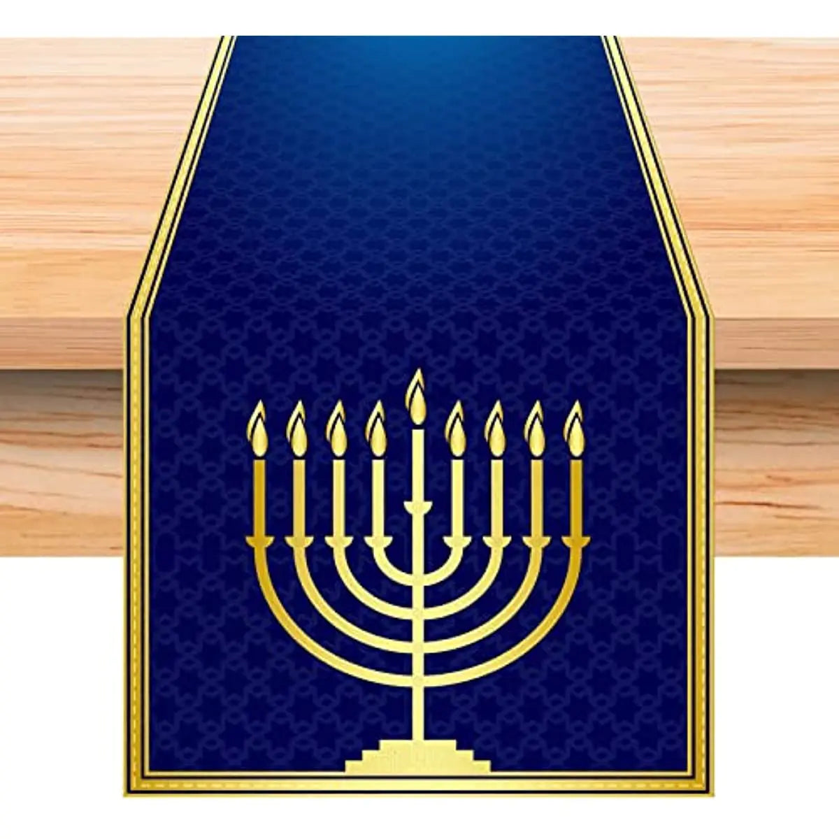 Hanukkah Menorah Table Runners | Festive Decor | Elegant Design