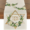 Passover Hexagram Star Table Runners | Elegant Holiday Decor