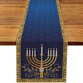 Hanukkah Menorah Table Runners | Festive Decor | Elegant Design