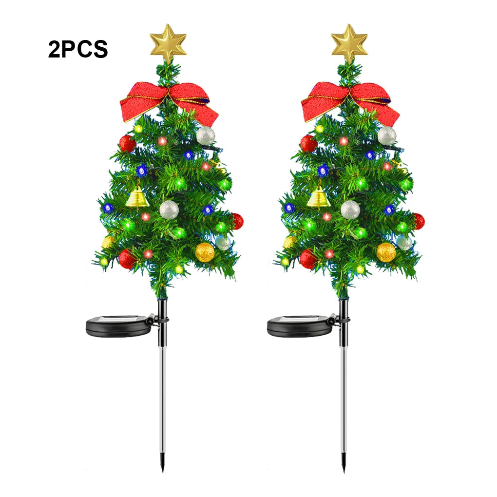 Solar Tree Lights | Four-Color Glow | Festive Decor