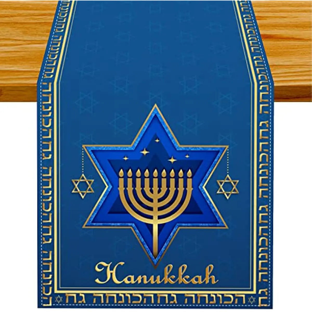 Hanukkah Menorah Table Runners | Festive Decor | Elegant Design