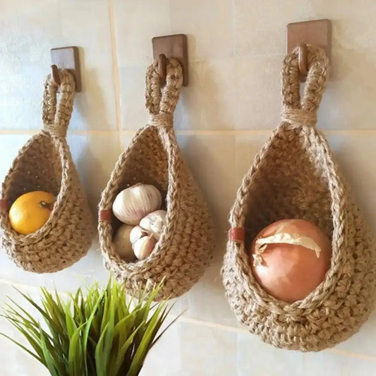 Elegant Wall Hanging Macrame Basket