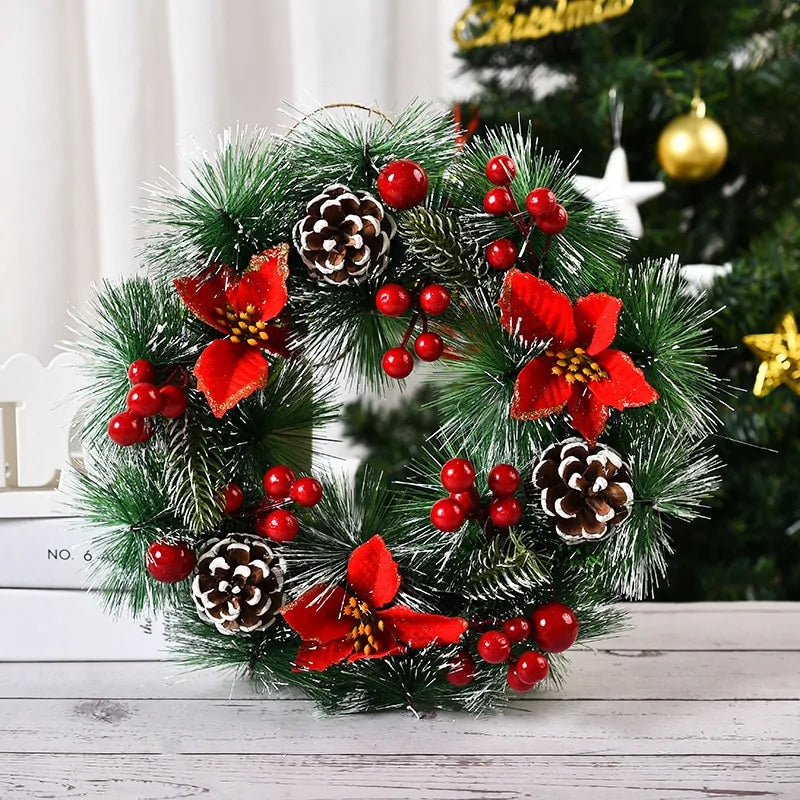 Wreath Door Garlands Ornaments | Elegant Festive Decor