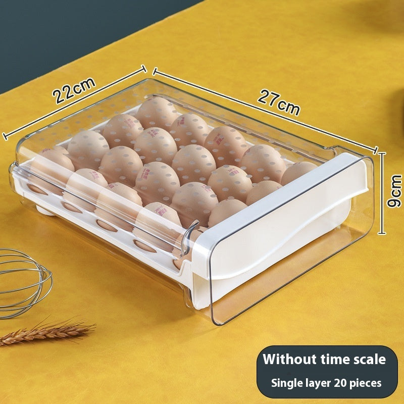 Scale Egg Storage Box | Space-Saving Kitchen Organizer | Fresh Eggs