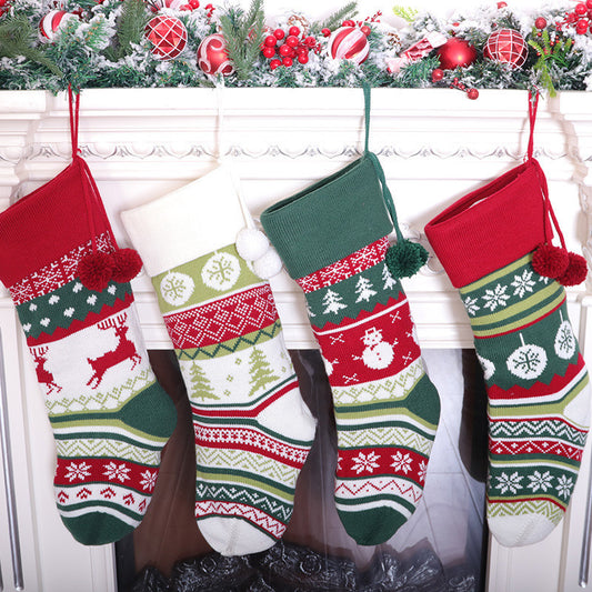 Christmas Decoration Knitted Christmas Stocking