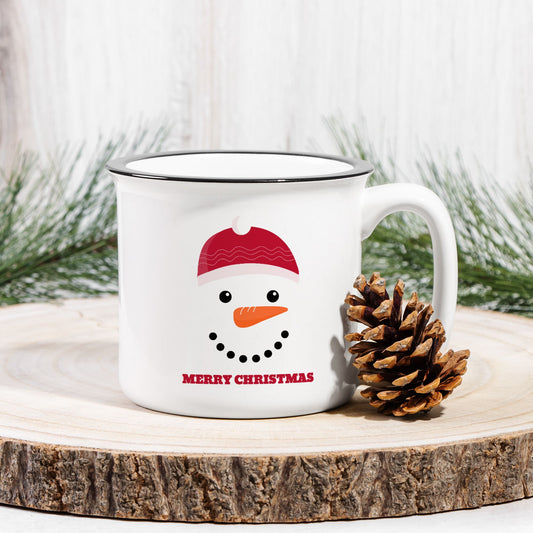 13 oz Snowman Ceramic Mug