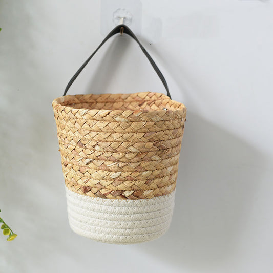 Cattail Woven Hanging Basket | Garden Plant Decor | Eco-Friendly