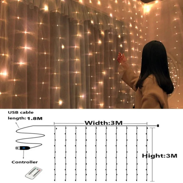 Curtain String Light Ball | Magical Festive Lighting