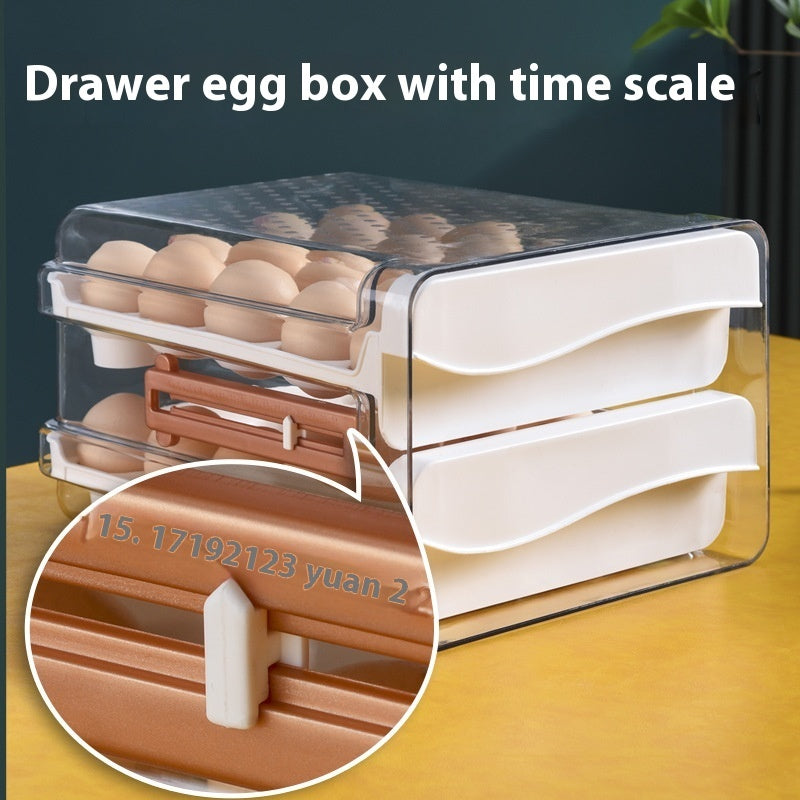 Scale Egg Storage Box | Space-Saving Kitchen Organizer | Fresh Eggs