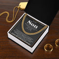 Unwavering Love Cuban Link Chain | Meaningful Gift for Son