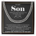 Unwavering Love Cuban Link Chain | Meaningful Gift for Son