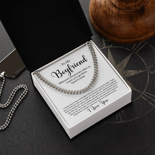 Cherished Journey Cuban Link Chain | Meaningful Gift for Boyfriend