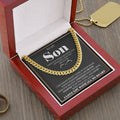 Unwavering Love Cuban Link Chain | Meaningful Gift for Son