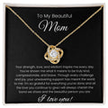 I Love You Necklace, Gift for Mom