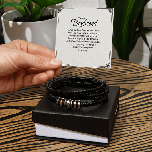 Eternal Bond Bracelet, Gift for Boyfriend