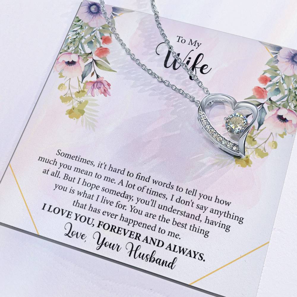 I Love You, Forever & Always Necklace | Heartfelt Gift for Wife