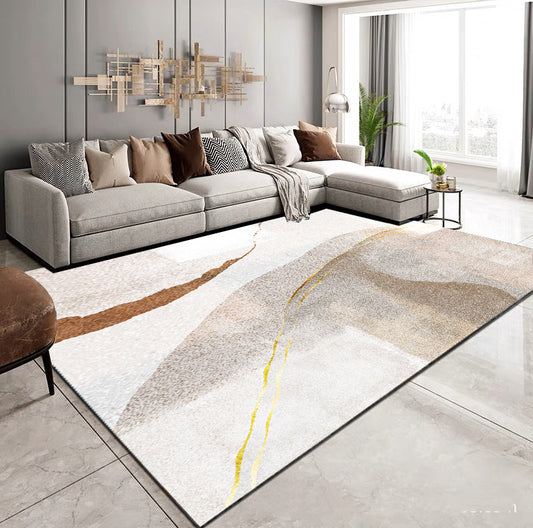 Thickened Cashmere-like Abstract Sofa Rug