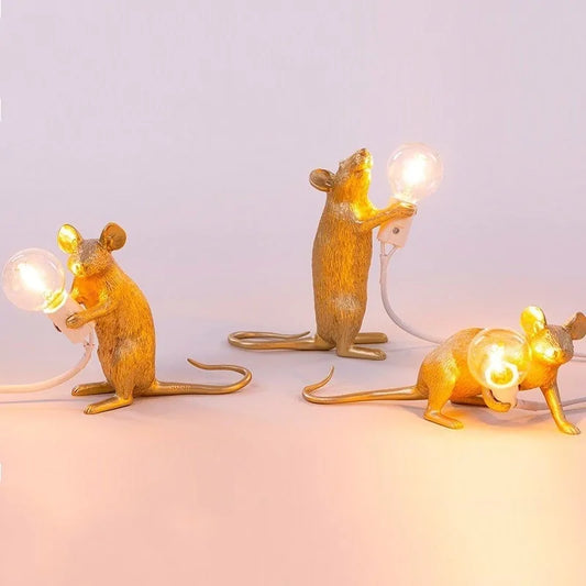 Mouse Resin Table Lamps