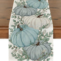 Pumpkin Linen Table Runner | Thanksgiving Decor | Elegant