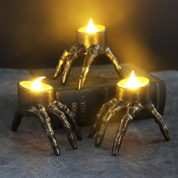 Halloween Skull Hand Candle Lantern