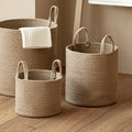 Woven Cotton Laundry Basket | Stylish Storage | Durable Design