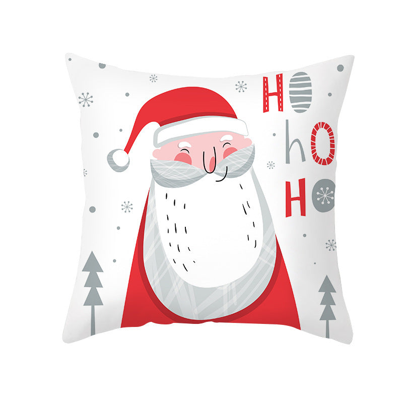 Cartoon Elk Christmas Pillowcase | Festive Holiday Decor