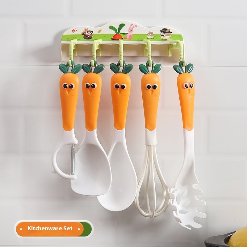 Carrot Kitchen Tools Set | With Storage Hook | Fun & Functional