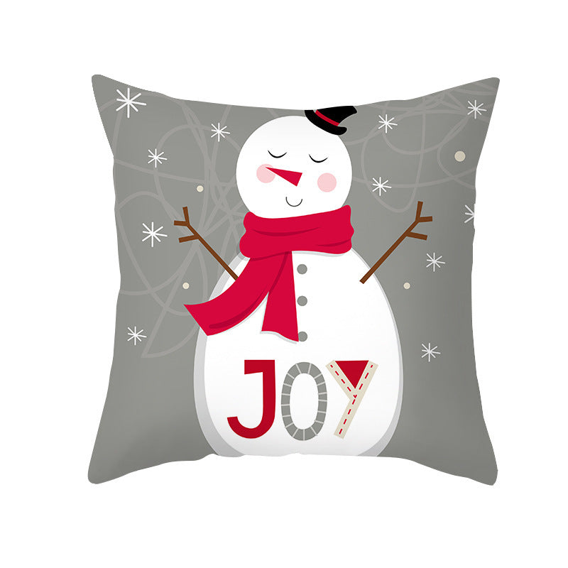 Cartoon Elk Christmas Pillowcase | Festive Holiday Decor